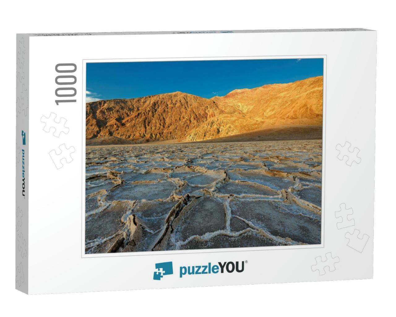 Desert, Dry Lake in Death Valley, Dry Lake Badwater, Cali... Jigsaw Puzzle with 1000 pieces