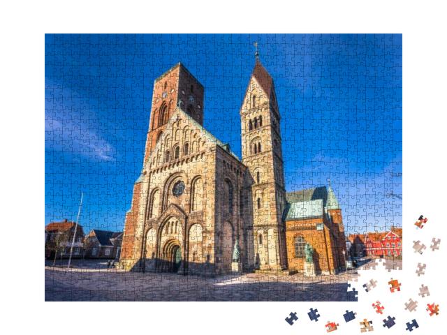 Cathedral of Ribe, Denmark... Jigsaw Puzzle with 1000 pieces
