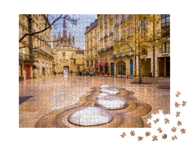 The Porte Cailhau or Porte Du Palais is a Former Town Gat... Jigsaw Puzzle with 1000 pieces