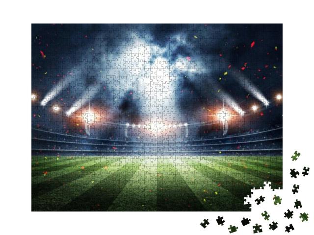 Stadium, 3D Rendering... Jigsaw Puzzle with 1000 pieces