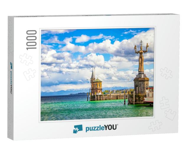 The City Constance on the Lake Constace, Bodensee. the Vi... Jigsaw Puzzle with 1000 pieces