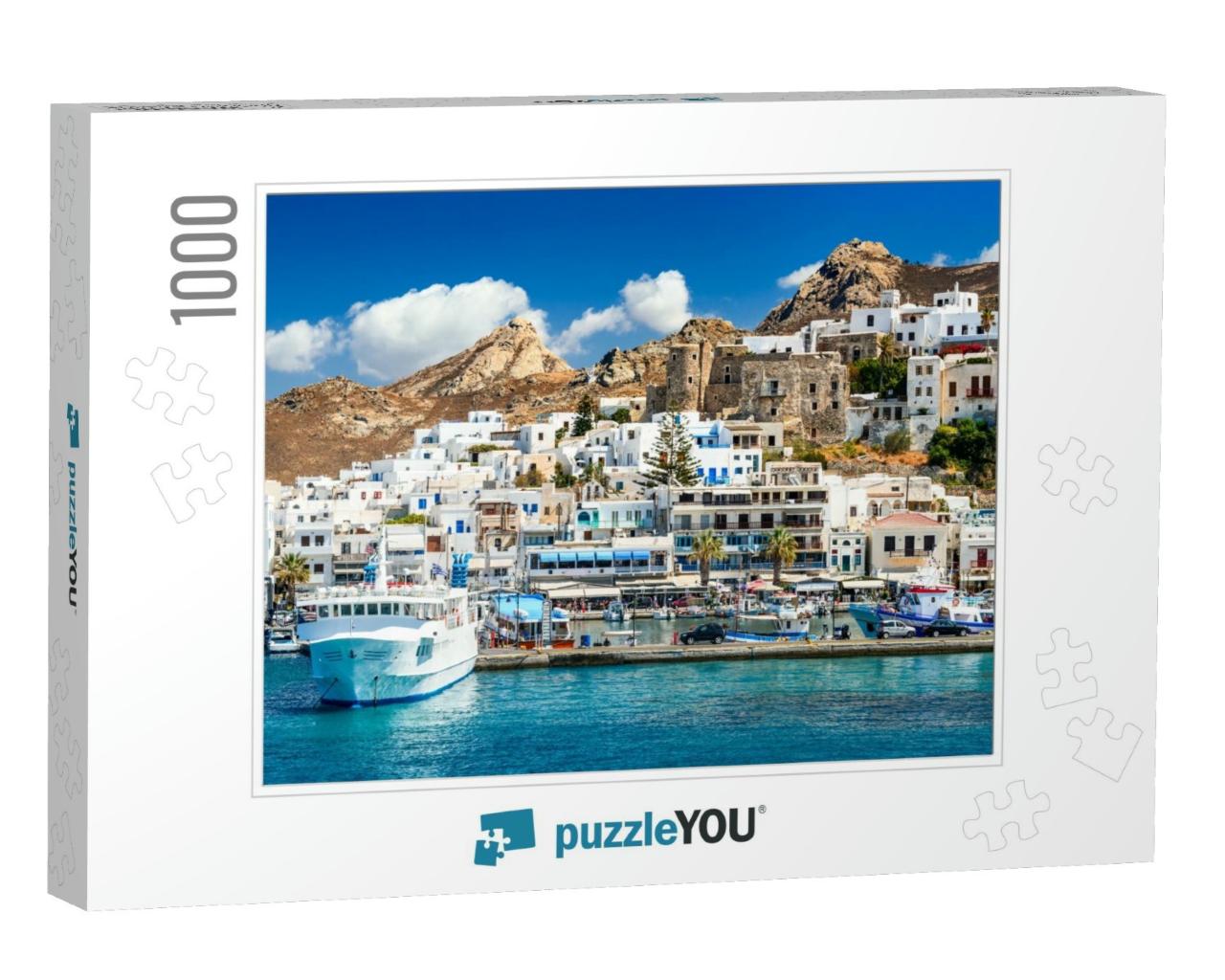 Naxos, Greek Islands. Sunny Summer Landscape with Rocky I... Jigsaw Puzzle with 1000 pieces