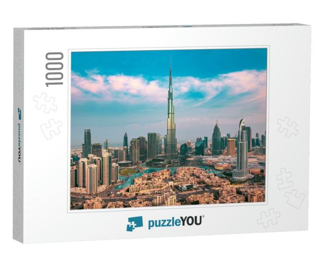 Dubai - Amazing City Center Skyline with Luxury Skyscrape... Jigsaw Puzzle with 1000 pieces
