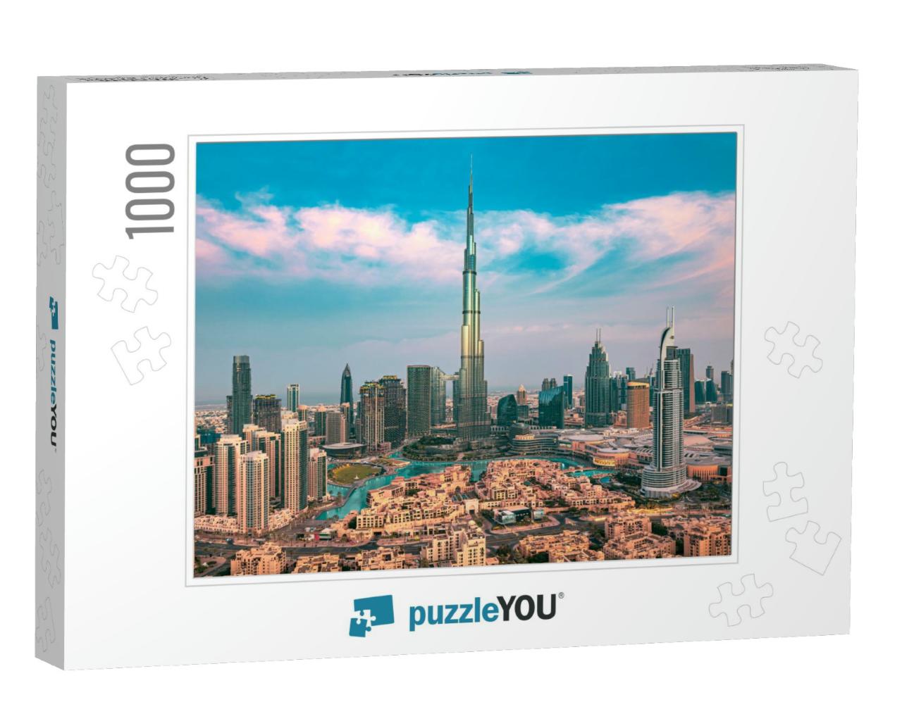Dubai - Amazing City Center Skyline with Luxury Skyscrape... Jigsaw Puzzle with 1000 pieces