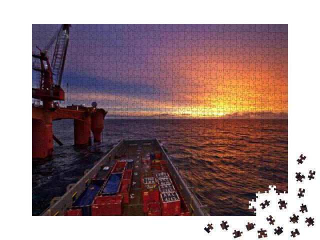 North Sea, Offshore... Jigsaw Puzzle with 1000 pieces