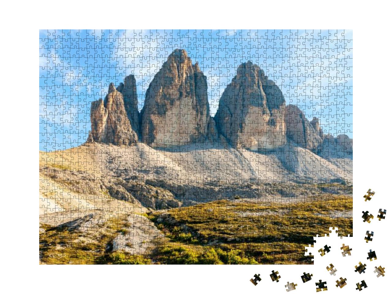 Mountainous Landscape in Evening in Three Peaks Nature Pa... Jigsaw Puzzle with 1000 pieces