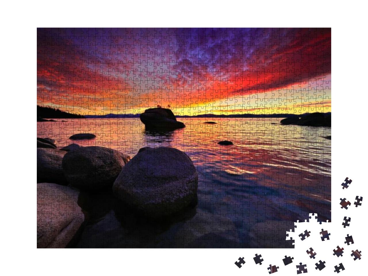 North Lake Tahoe Sunset... Jigsaw Puzzle with 1000 pieces