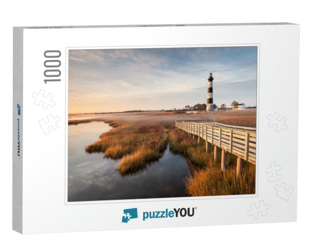 North Carolina Outer Banks Bodie Island Lighthouse Autumn... Jigsaw Puzzle with 1000 pieces