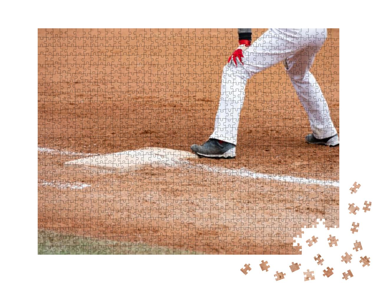 Player Standing on a Baseball Field... Jigsaw Puzzle with 1000 pieces