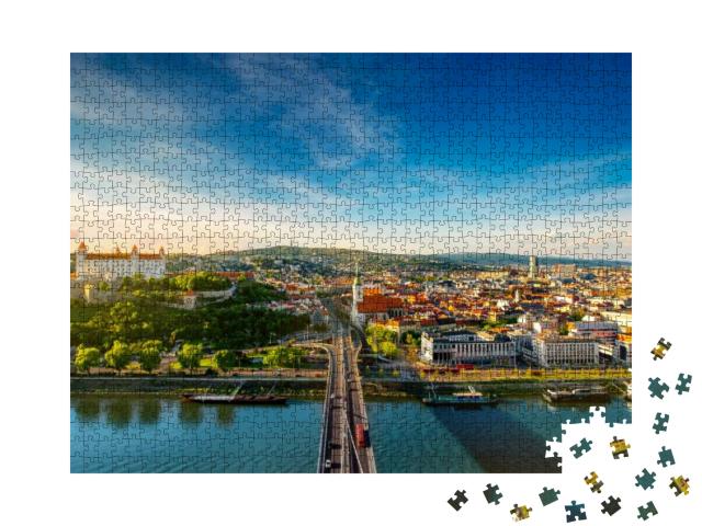 Bratislava Aerial Cityscape View on the Old Town with Sai... Jigsaw Puzzle with 1000 pieces