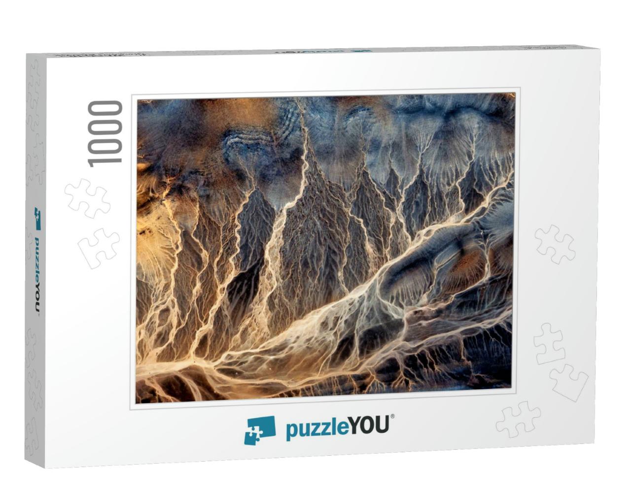 Electric Storm, Abstract Photography of the Deserts of Af... Jigsaw Puzzle with 1000 pieces