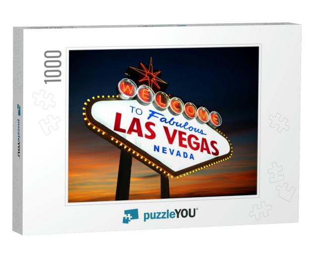 Welcome to Las Vegas Sign... Jigsaw Puzzle with 1000 pieces