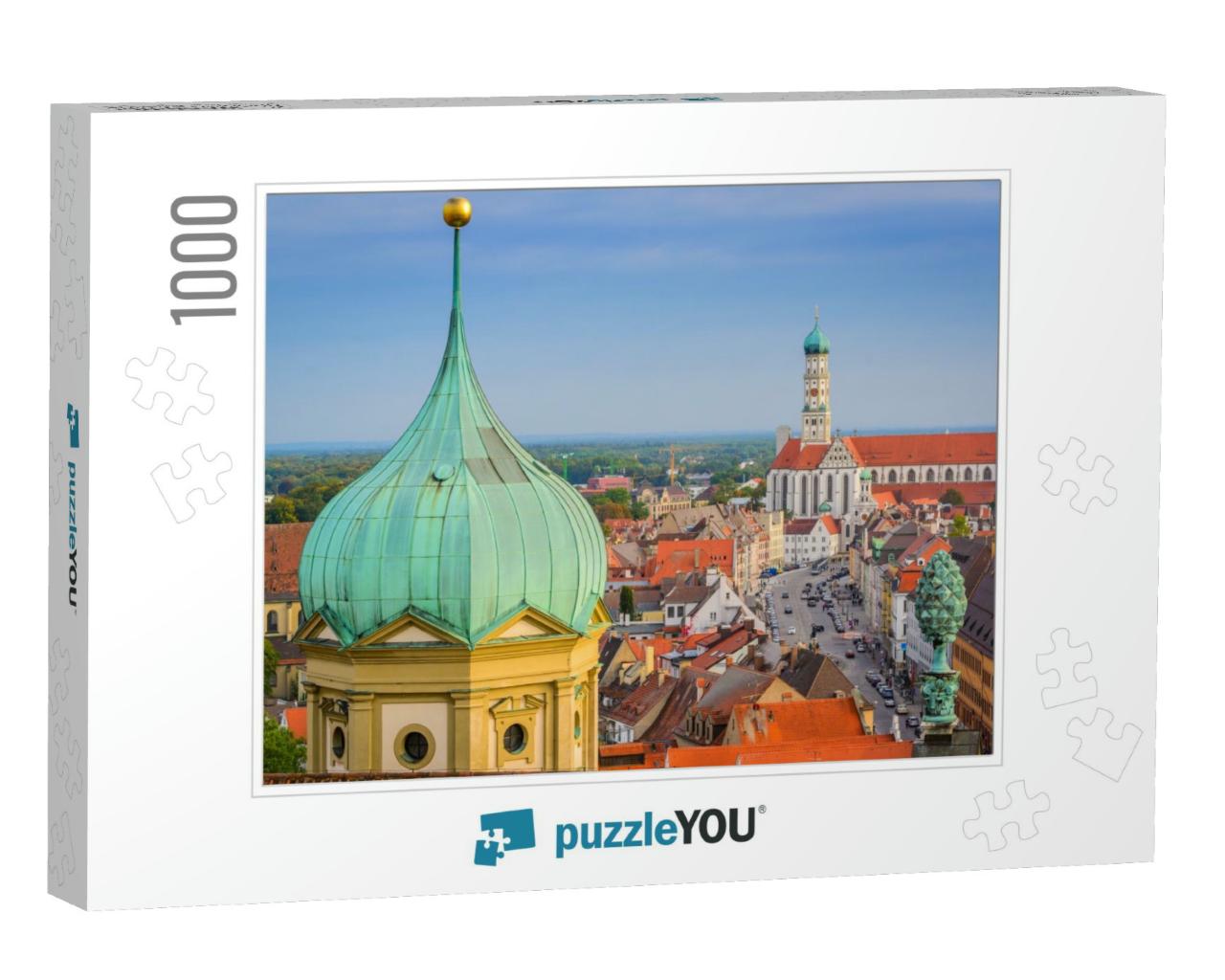 Augsburg, Germany Skyline with Cathedrals... Jigsaw Puzzle with 1000 pieces