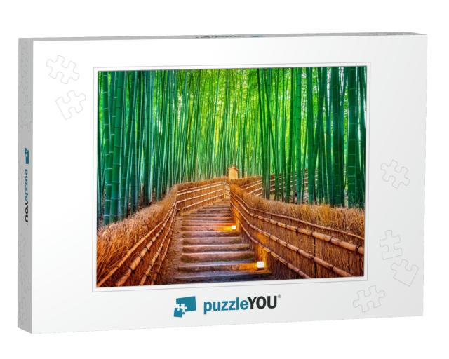 Bamboo Forest in Kyoto, Japan... Jigsaw Puzzle