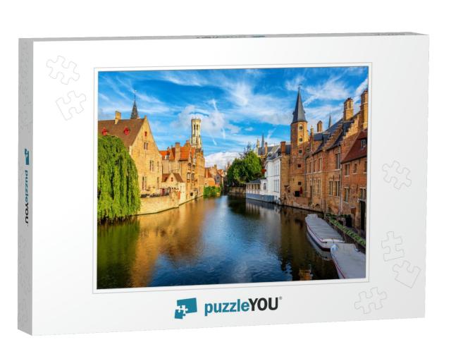 The Rozenhoedkaai Canal, Historical Brick Houses & the Be... Jigsaw Puzzle
