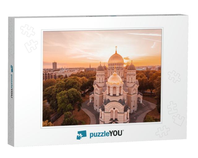 Cathedral of the Nativity of Christ in Riga, Latvia... Jigsaw Puzzle