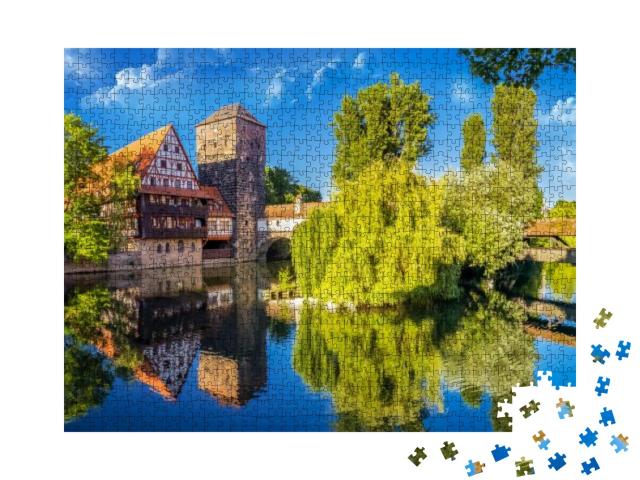 The Historic Old Town of Nuremberg in Franconia... Jigsaw Puzzle with 1000 pieces