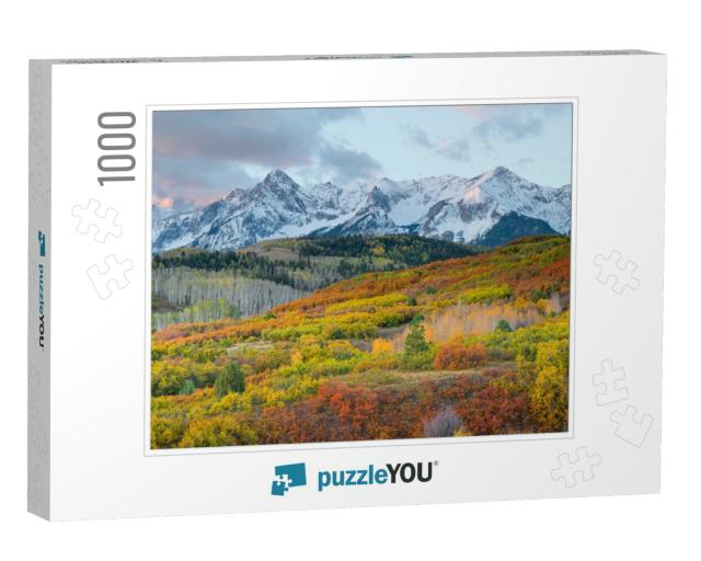 Usa, Colorado. San Juan Mountains, Uncompahgre National F... Jigsaw Puzzle with 1000 pieces