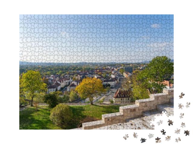 View from the Stairs on the City Kassel, Germany... Jigsaw Puzzle with 1000 pieces