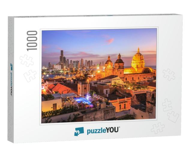 Night View of Cartagena De Indias, Colombia... Jigsaw Puzzle with 1000 pieces