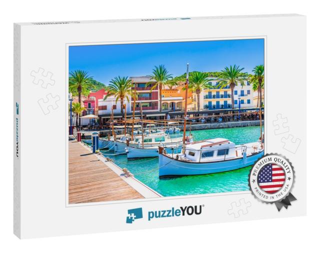 Boats At Pier of Beautiful Town of Port De Andratx on Maj... Jigsaw Puzzle