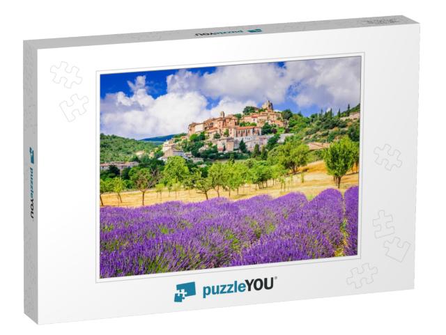 Simiane-La-Rotonde, Hilltop Village in Provence with Lave... Jigsaw Puzzle