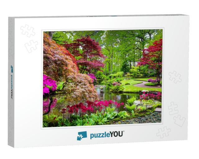 Traditional Japanese Garden in the Hague... Jigsaw Puzzle
