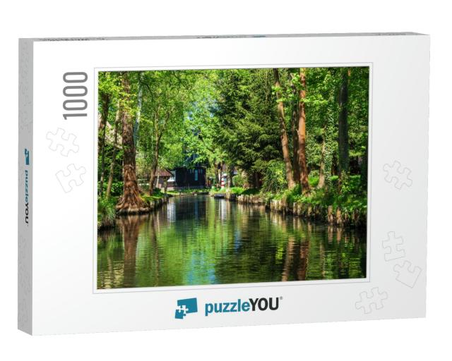Landscape with Cottage in the Spreewald Area, Germany... Jigsaw Puzzle with 1000 pieces
