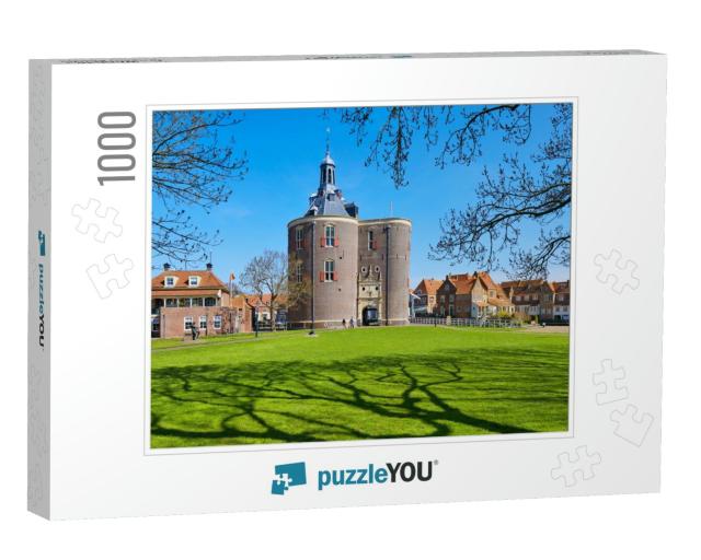 The Southern Entrance Gate to the Town of Enkhuizen in th... Jigsaw Puzzle with 1000 pieces