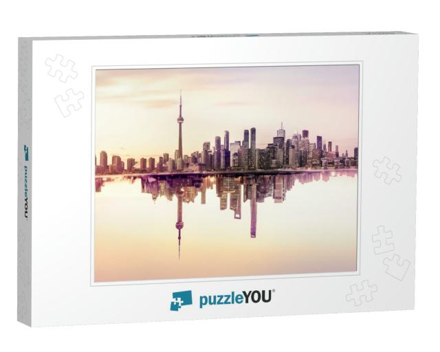 Photo Montage of Toronto & Shanghai Skylines... Jigsaw Puzzle