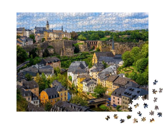 Luxembourg City, the Capital of Grand Duchy of Luxembourg... Jigsaw Puzzle with 1000 pieces