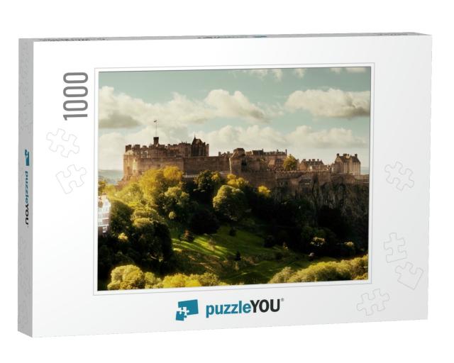 Edinburgh Castle as the Famous City Landmark. United King... Jigsaw Puzzle with 1000 pieces