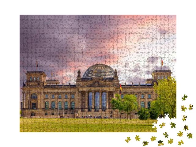 The Reichstag Building in Berlin, Germany... Jigsaw Puzzle with 1000 pieces