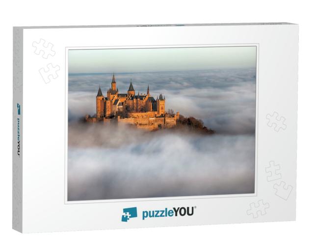 German Castle Hohenzollern Over the Clouds... Jigsaw Puzzle