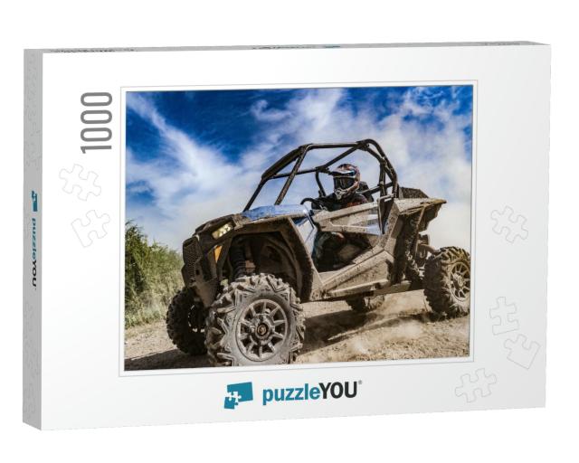 Atv Adventure. Buggy Extreme Ride on Dirt Track. Utv... Jigsaw Puzzle with 1000 pieces