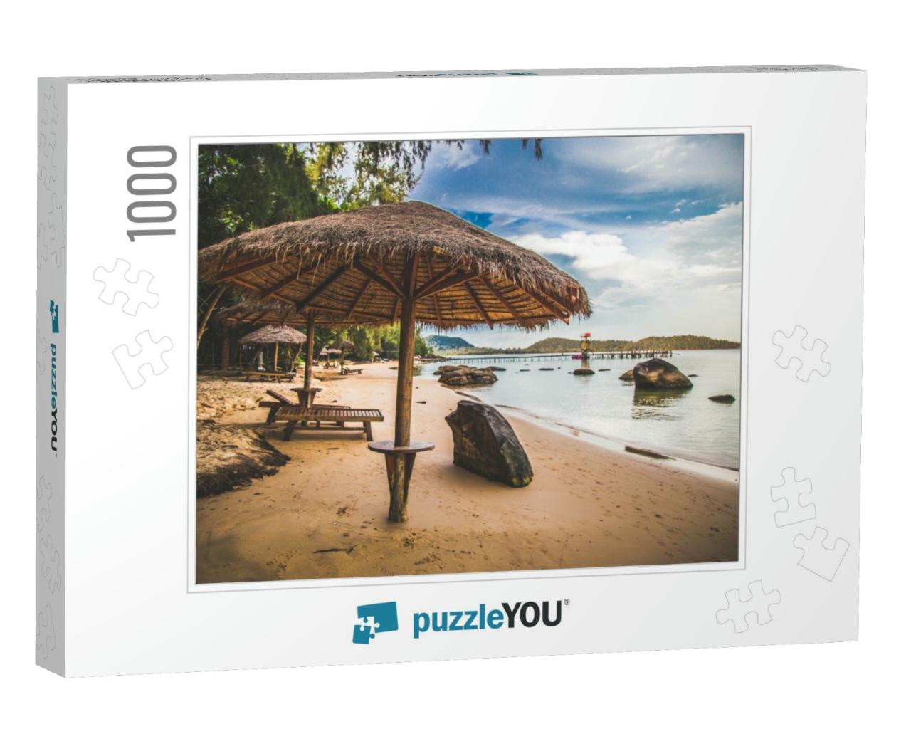 Koh Rong Island, Sunset & Beach, in Cambodia Sihanoukvill... Jigsaw Puzzle with 1000 pieces