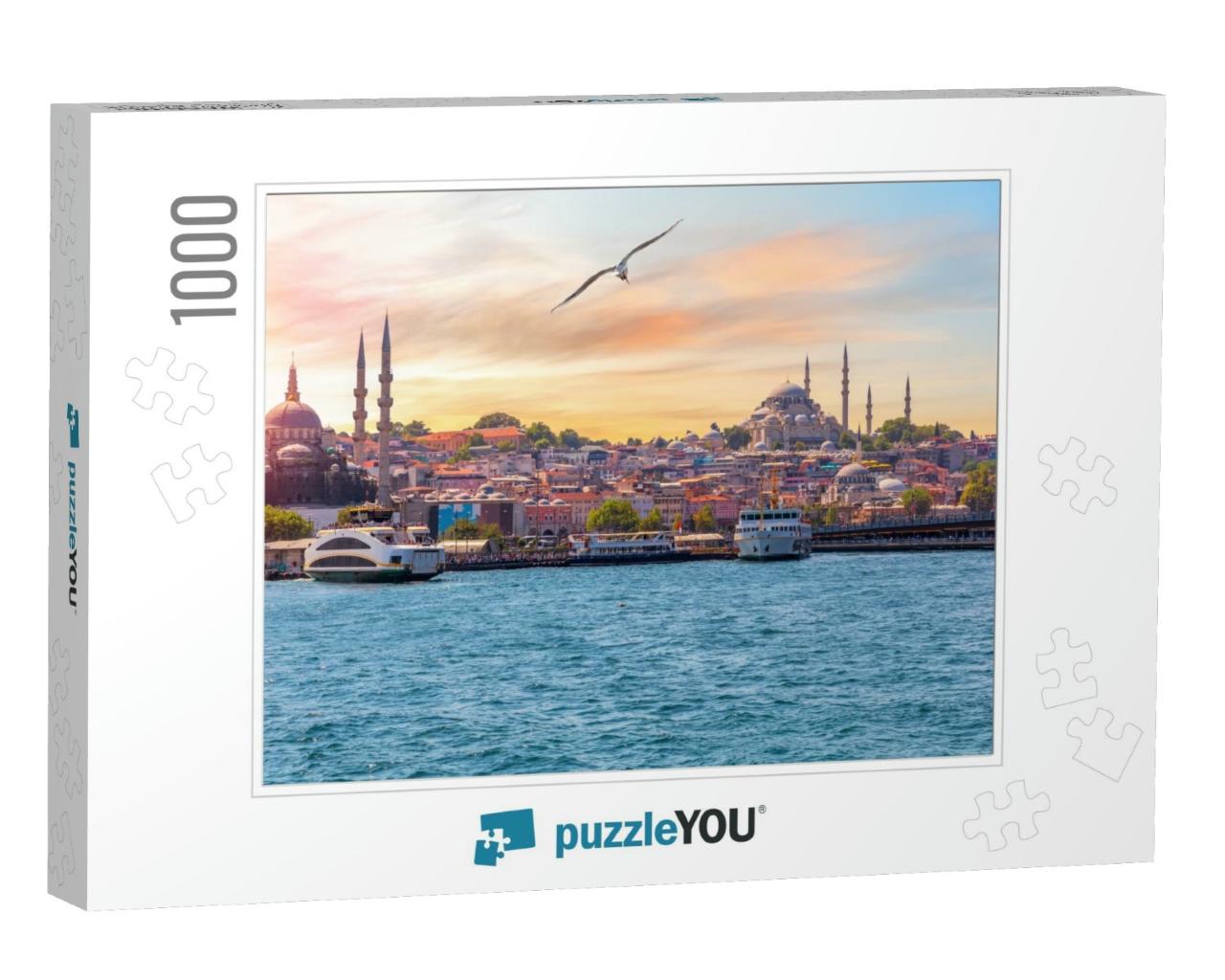 The Suleymaniye Mosque & the Rustem Pasha Mosque, View fr... Jigsaw Puzzle with 1000 pieces