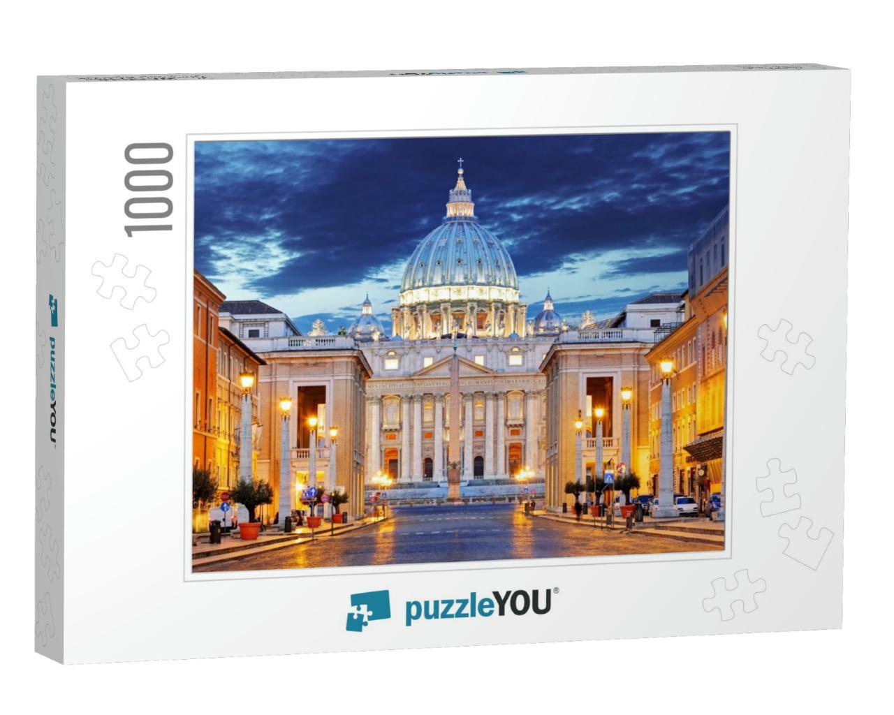 The Papal Basilica of Saint Peter in the Vatican Basilica... Jigsaw Puzzle with 1000 pieces