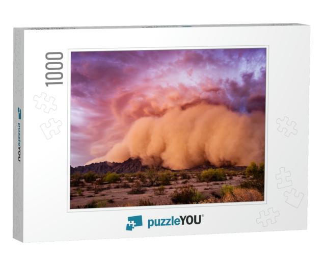 Haboob Dust Storm in the Arizona Desert... Jigsaw Puzzle with 1000 pieces