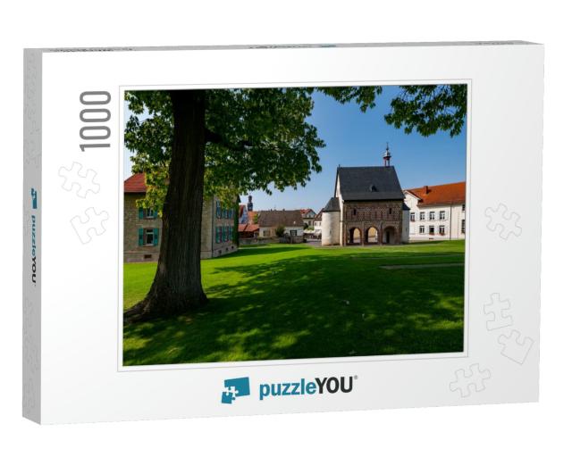 Lorsch Abbey with Kings Hall & Monastery Mound Near Worms... Jigsaw Puzzle with 1000 pieces