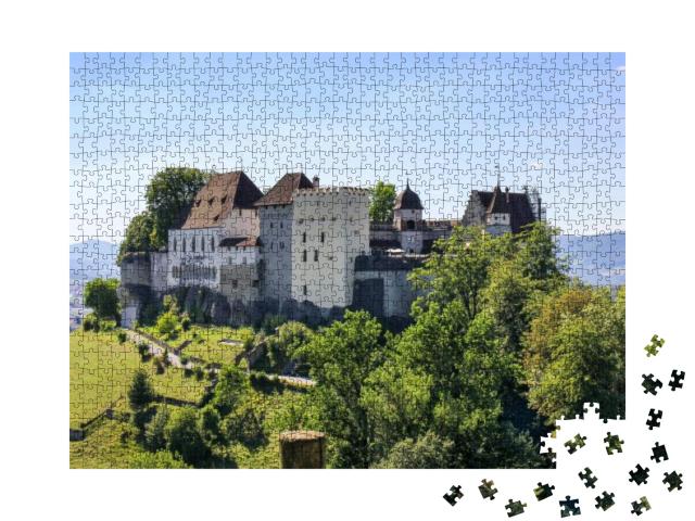 Lenzburg Castle, Built in the 11 Century, in Canton Aarga... Jigsaw Puzzle with 1000 pieces