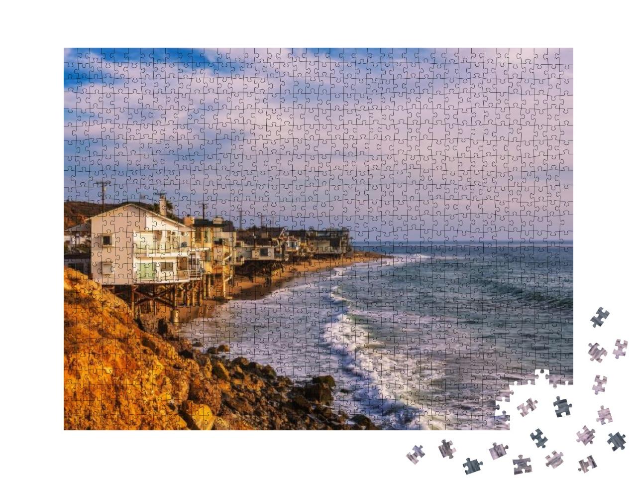 Luxury Oceanfront Homes of Malibu Beach Near Los Angeles... Jigsaw Puzzle with 1000 pieces