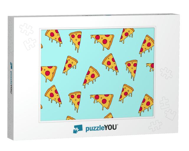 Pizza Slice Seamless Pattern... Jigsaw Puzzle
