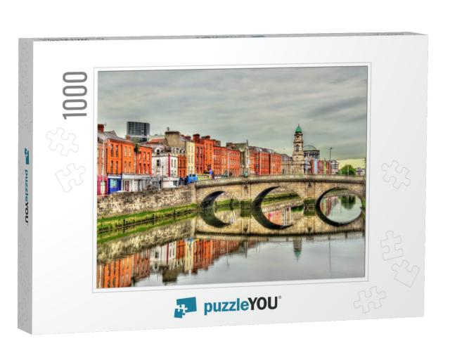 View of Mellows Bridge in Dublin - Ireland... Jigsaw Puzzle with 1000 pieces
