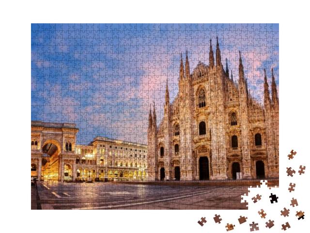 Milan Cathedral, Duomo Di Milano, Italy, One of the Large... Jigsaw Puzzle with 1000 pieces