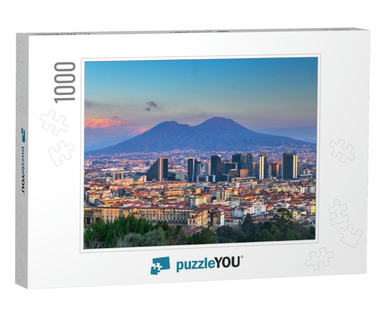 Naples, Italy with the Financial District Skyline... Jigsaw Puzzle with 1000 pieces