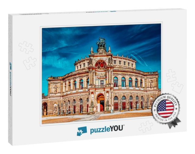 Semperoper is the Opera House of the Sachsische Staatsope... Jigsaw Puzzle