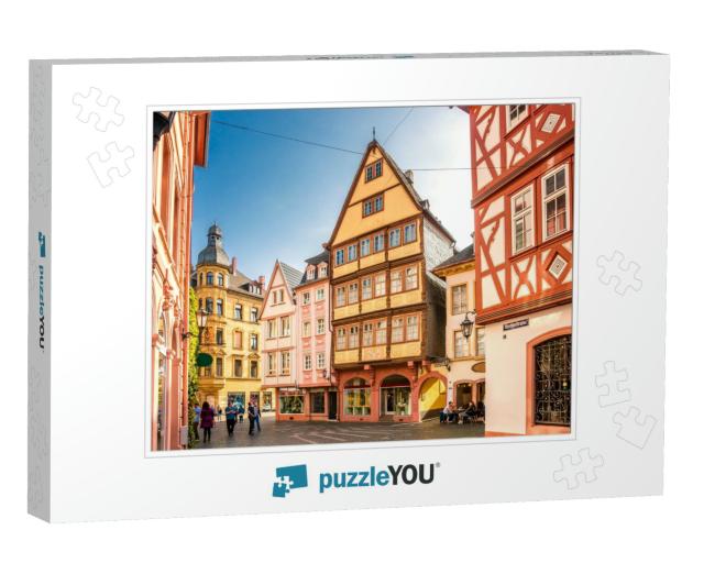 Historical Houses in Mainz, Germany... Jigsaw Puzzle