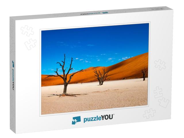 Deadvlei is a White Clay Pan Located Near the More Famous... Jigsaw Puzzle