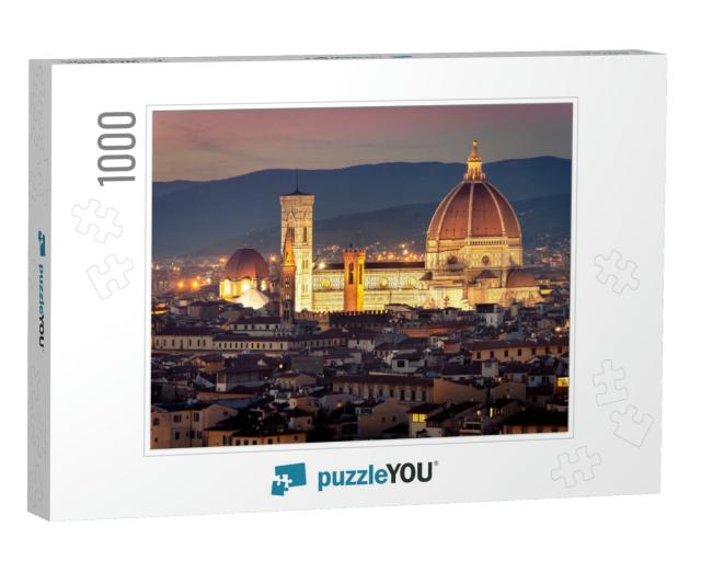 Twilight in Florence... Jigsaw Puzzle with 1000 pieces